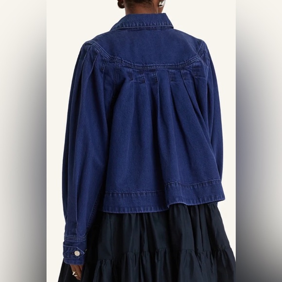 NWT Merlette Easton Denim Jacket Cobalt Blue Size XS - Picture 2 of 12